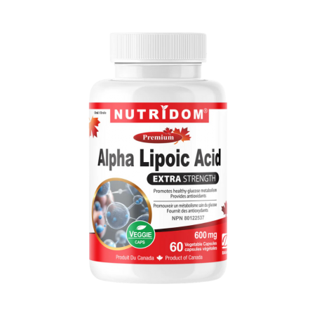 Nutridom Acide alpha-lipoïque 600mg, 60 V-Capsules