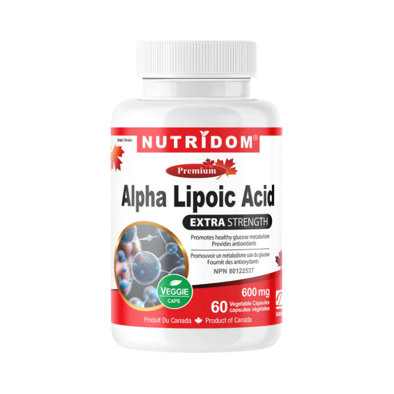 Nutridom Acide alpha-lipoïque 600mg, 60 V-Capsules