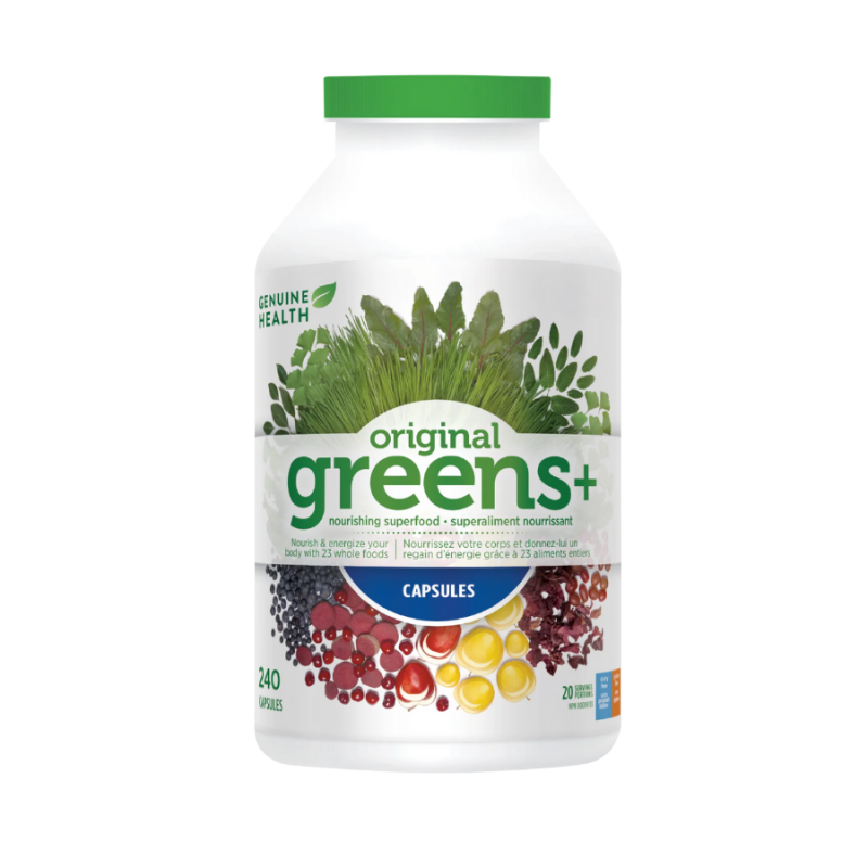 Genuine Health Greens+ 240 Capsules | Unbeatable Prices, Daily Deals | VITASHOP