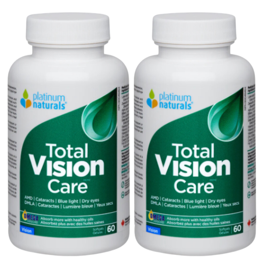 Platinum Naturals Total Vision Care™ 60 Softgels | Prix imbattables, Bonnes Affaires du jour | VITASHOP