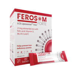 Ferosom Forte LCE 脂质体铁补充剂 - 20 袋装粉末