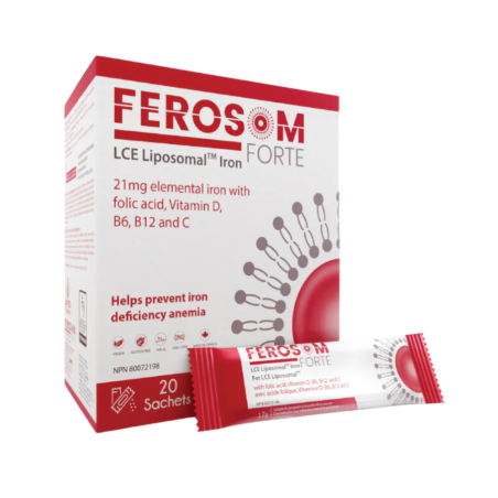 Ferosom Forte LCE Supplément de fer liposomal - 20 sachets de poudre