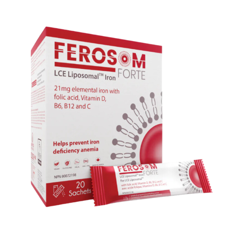 Ferosom Forte LCE Supplément de fer liposomal - 20 sachets de poudre