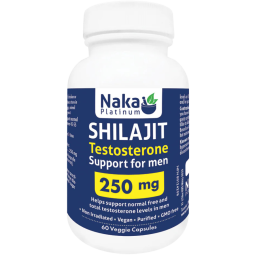 Naka Platinum Shilajit Testosterone, 60 vcaps BONUS SIZE 白金夏拉吉睾丸素，60 vcaps BONUS SIZE