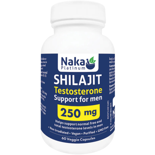 Naka Platinum Shilajit Testosterone, 60 vcaps BONUS SIZE