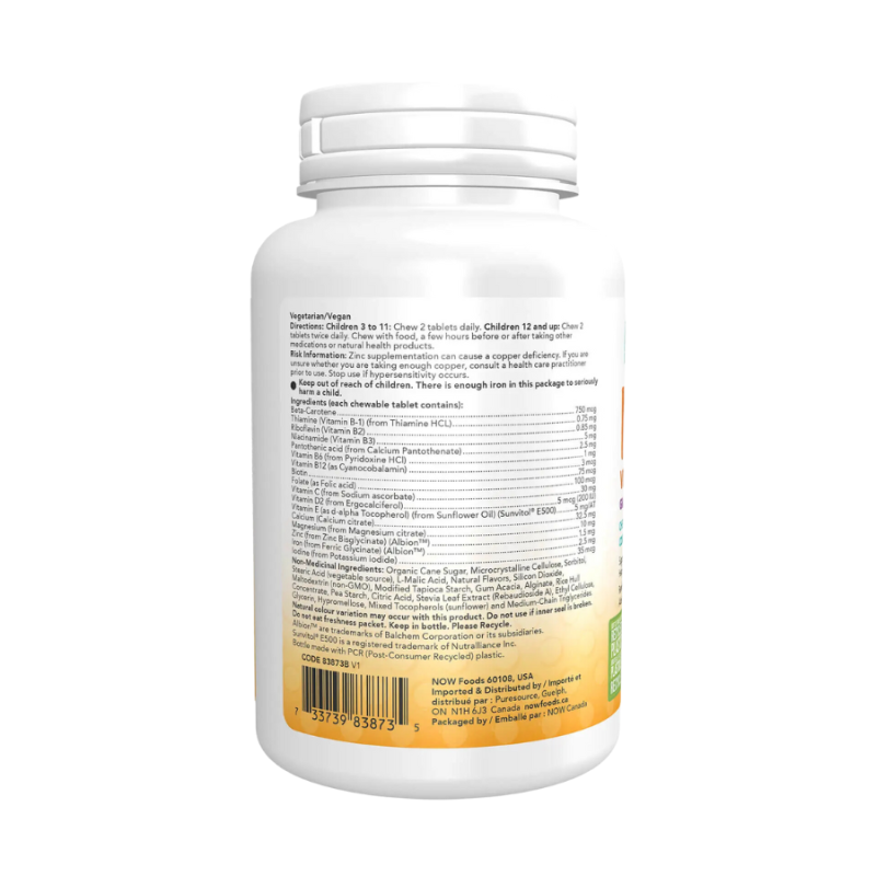 现在 儿童 · 多维生素 · 可嚼食药片、葡萄喷洒
