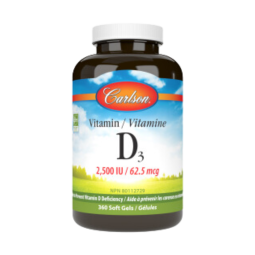 Carlson Vitamine D3 2,500 IU (62.5 mcg) 150 Softgels