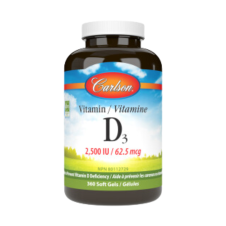 칼슨 비타민 D3 2,500 IU (62.5 mcg) 150 소프트젤
