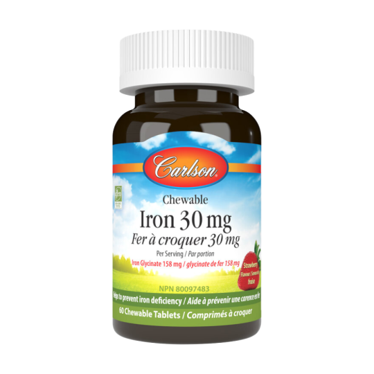Carlson Chewable Iron 60 Chewable Tablets