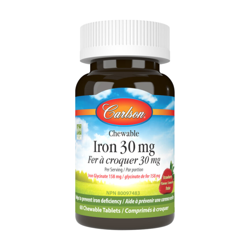 Carlson Chewable Iron 60 Chewable Tablets