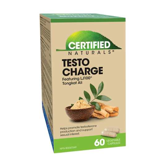 Certified Naturals LJ100 60 vcaps를 가진 Testo 책임