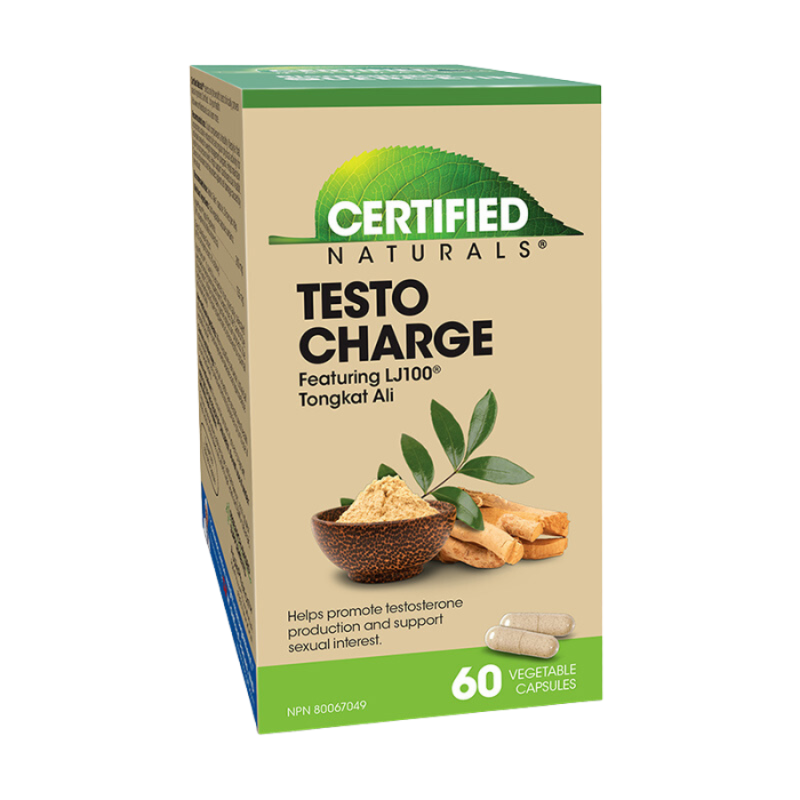 Certified Naturals LJ100 60 vcaps를 가진 Testo 책임