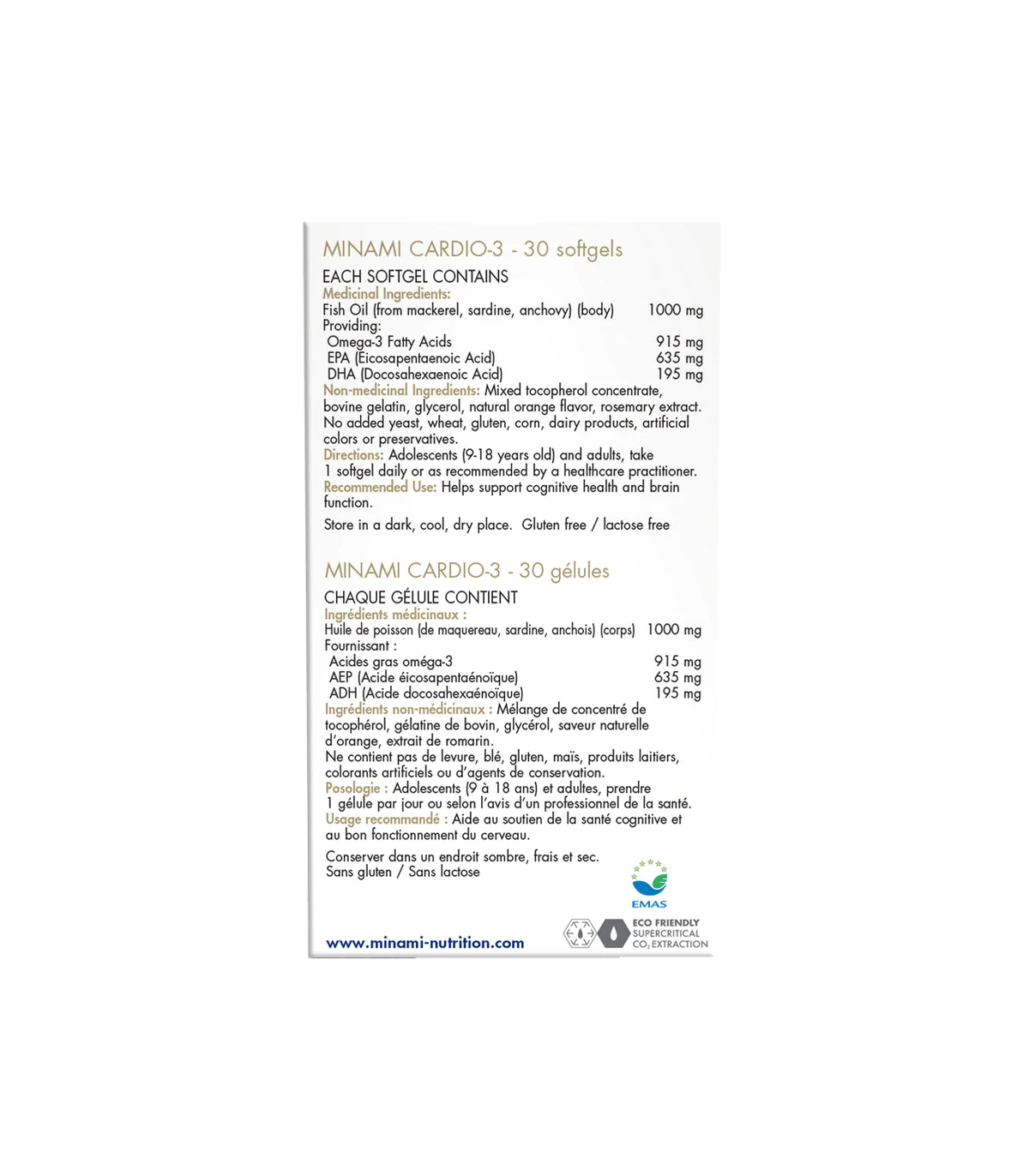 MINAMI NUTRITION 미나미 뉴트리션 CardiO-3 90% Omega3 30 소프트젤 | 매일 업데이트되는 특가 상품 | VITASHOP