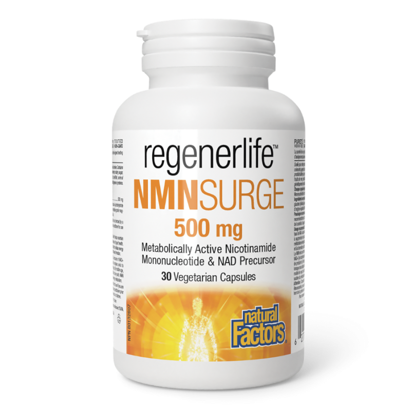 Natural Factors NMNSurge 500mg 30 채식 캡슐