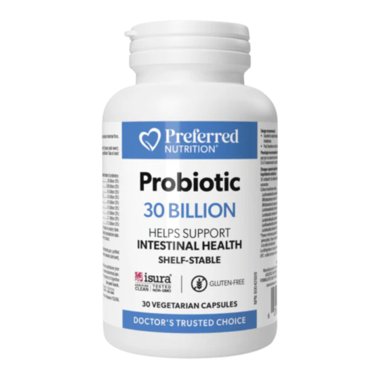 Preferred Nutrition Probiotic 30 Billion 30 Vegetarian Capsules