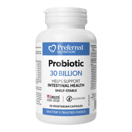 Preferred Nutrition Probiotic 30 Billion 30 Vegetarian Capsules