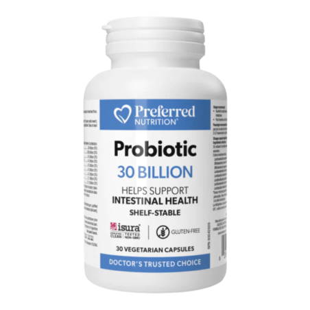 Preferred Nutrition Probiotic 30 Billion 30 Vegetarian Capsules