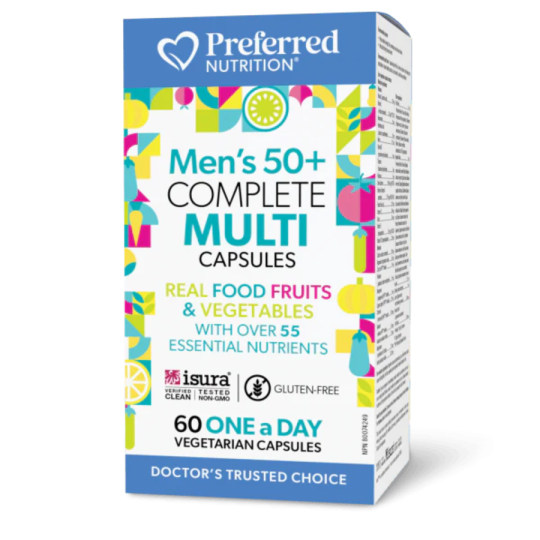 Preferred Nutrition Men's 50+ Complete Multi 60 Vcaps