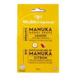 Wedderspoon Org Manuka Honey Drops Lemon 120 g | 每天不同折扣, 全网最低价格 | 种类齐全的保健品店铺 VITASHOP, 只有你想不到, 没有你买不到 !