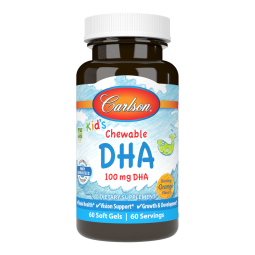 Carlson Laboratories Carlson for Kids DHA Orange 60 Softgels |MISUMI