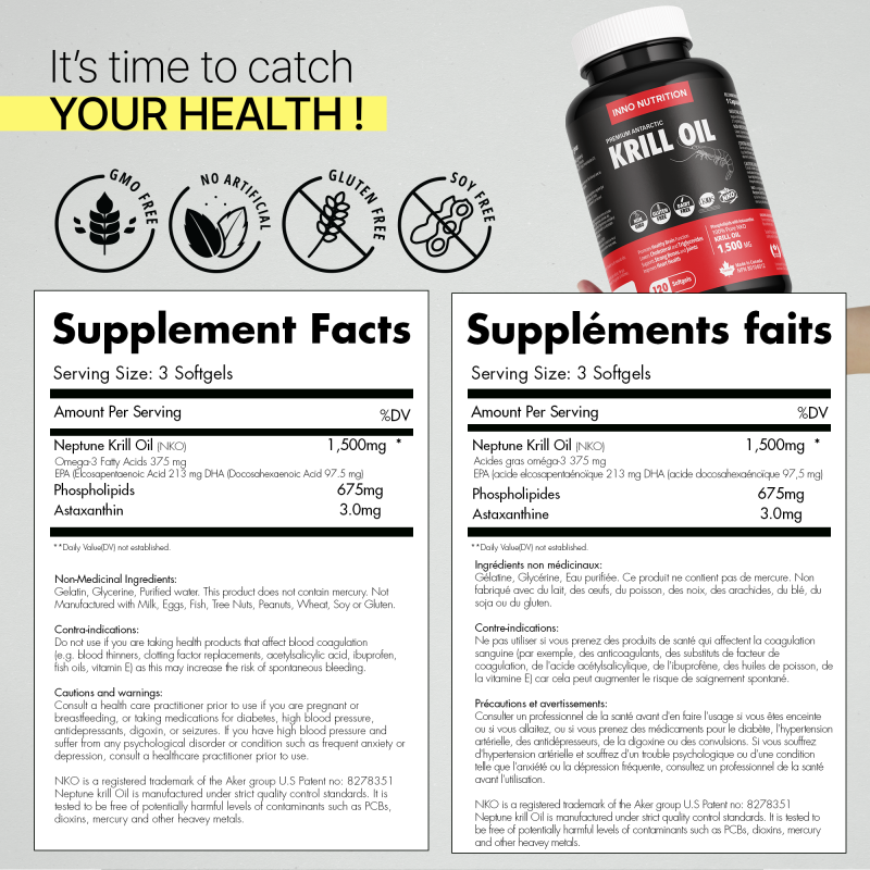 INNO NUTRITION Krill Oil 1500 120 Softgels | Unbeatable Prices, Daily Deals | VITASHOP