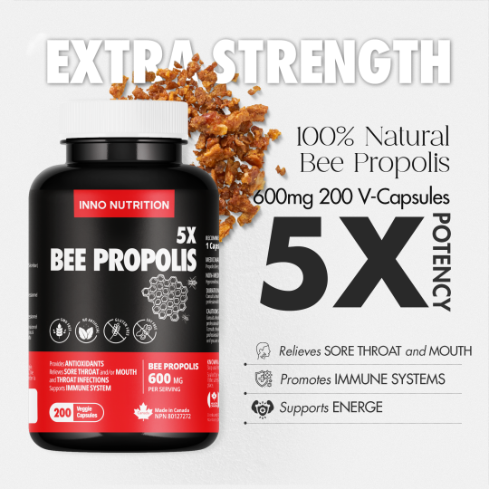 INNO NUTRITION Bee Propolis 200 Capsules | Unbeatable Prices, Daily Deals | VITASHOP