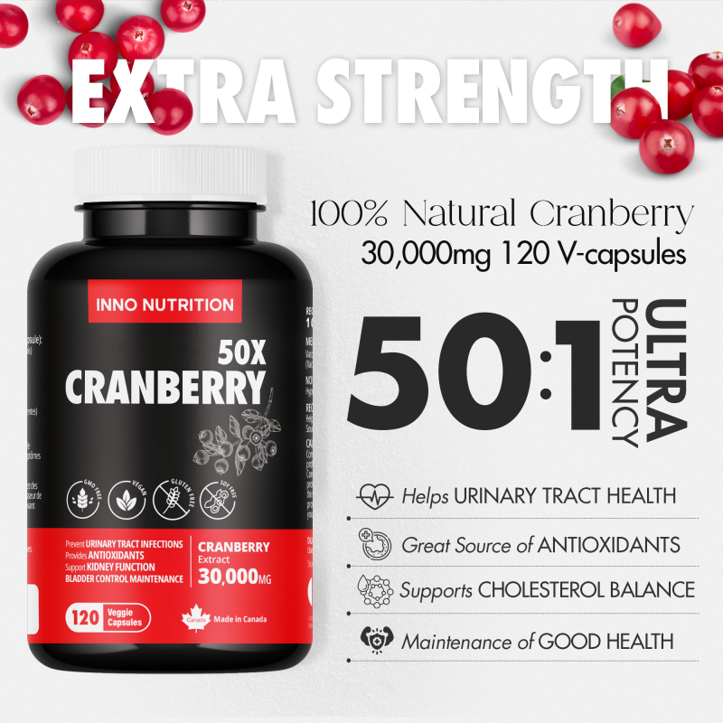 INNO NUTRITION Cranberry 600mg 120VCaps | Unbeatable Prices, Daily Deals | VITASHOP