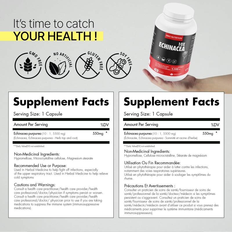 Echinacea 10X 90 Capsules