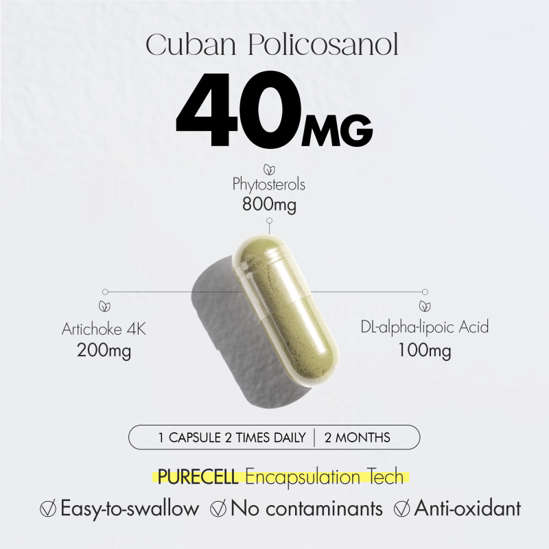 INNO NUTRITION Policosanol 40mg 120 Capsules | Unbeatable Prices, Daily Deals | VITASHOP