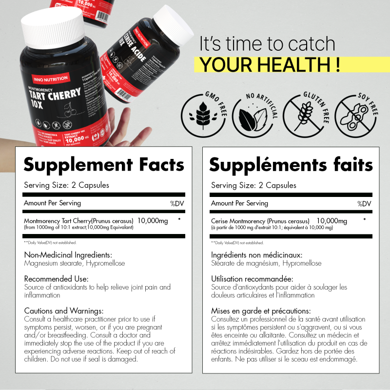 Inno Nutrition Tart Cherry 10X 120 Capsules | Vitashop