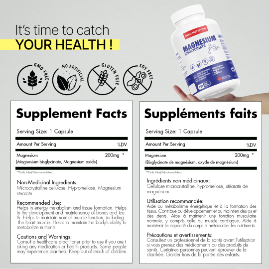 Magnesium Bisglycinate 200mg 120Capsules