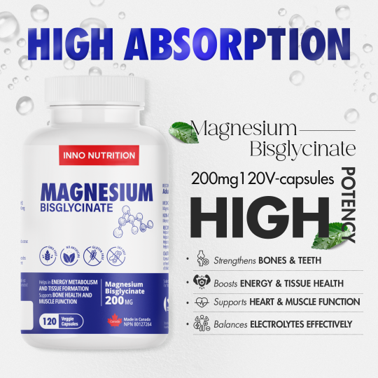Magnésium Bisglycinate 200mg 120Capsules