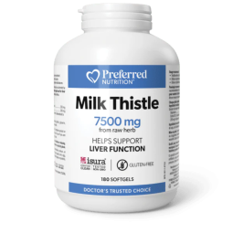 Preferred Nutrition Milk Thistle 7500 mg Softgels