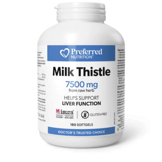 Preferred Nutrition Lait Thistle 7500 mg Softgels