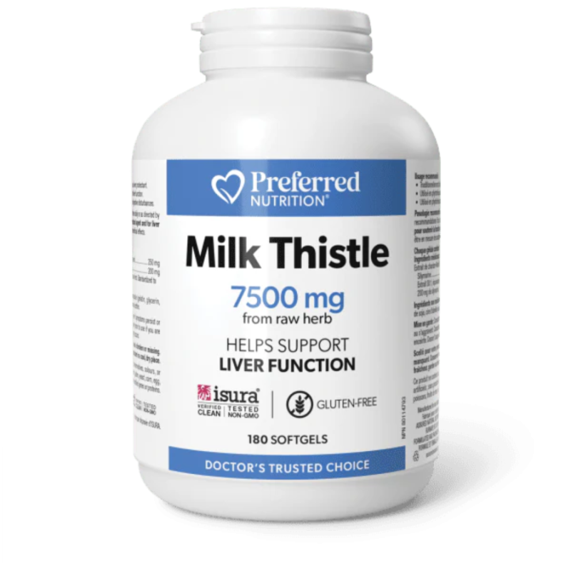 Preferred Nutrition Lait Thistle 7500 mg Softgels