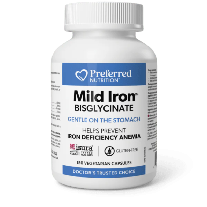 Preferred Nutrition Bisglycinate de fer en gélules 28 mg