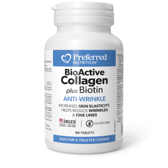 Preferred Nutrition BioActive Collagen plus Biotin Tablets