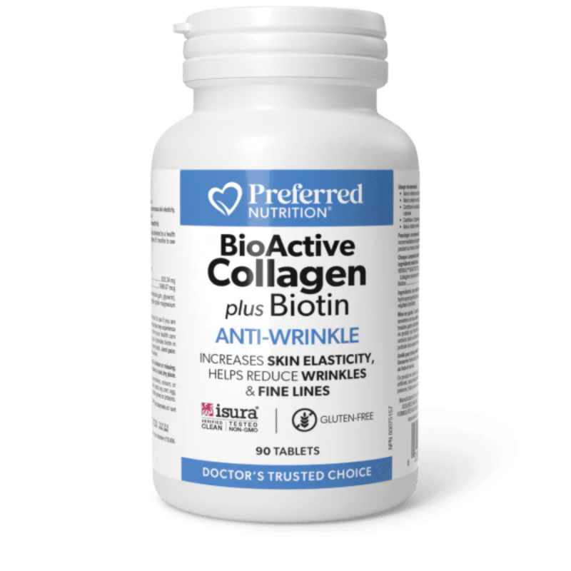 Preferred Nutrition Collagen BioActive plus Tablettes Biotin