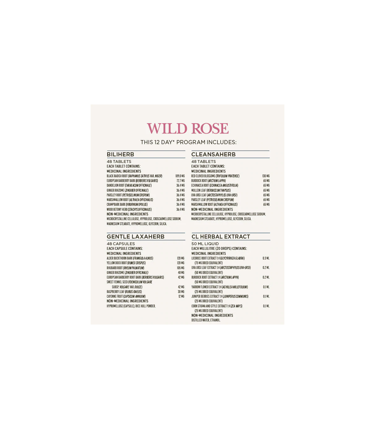 Wild Rose Gentle D-Tox Program 1 Box Kit | 每天不同折扣, 全网最低价格 | 种类齐全的保健品店铺 VITASHOP, 只有你想不到, 没有你买不到 !