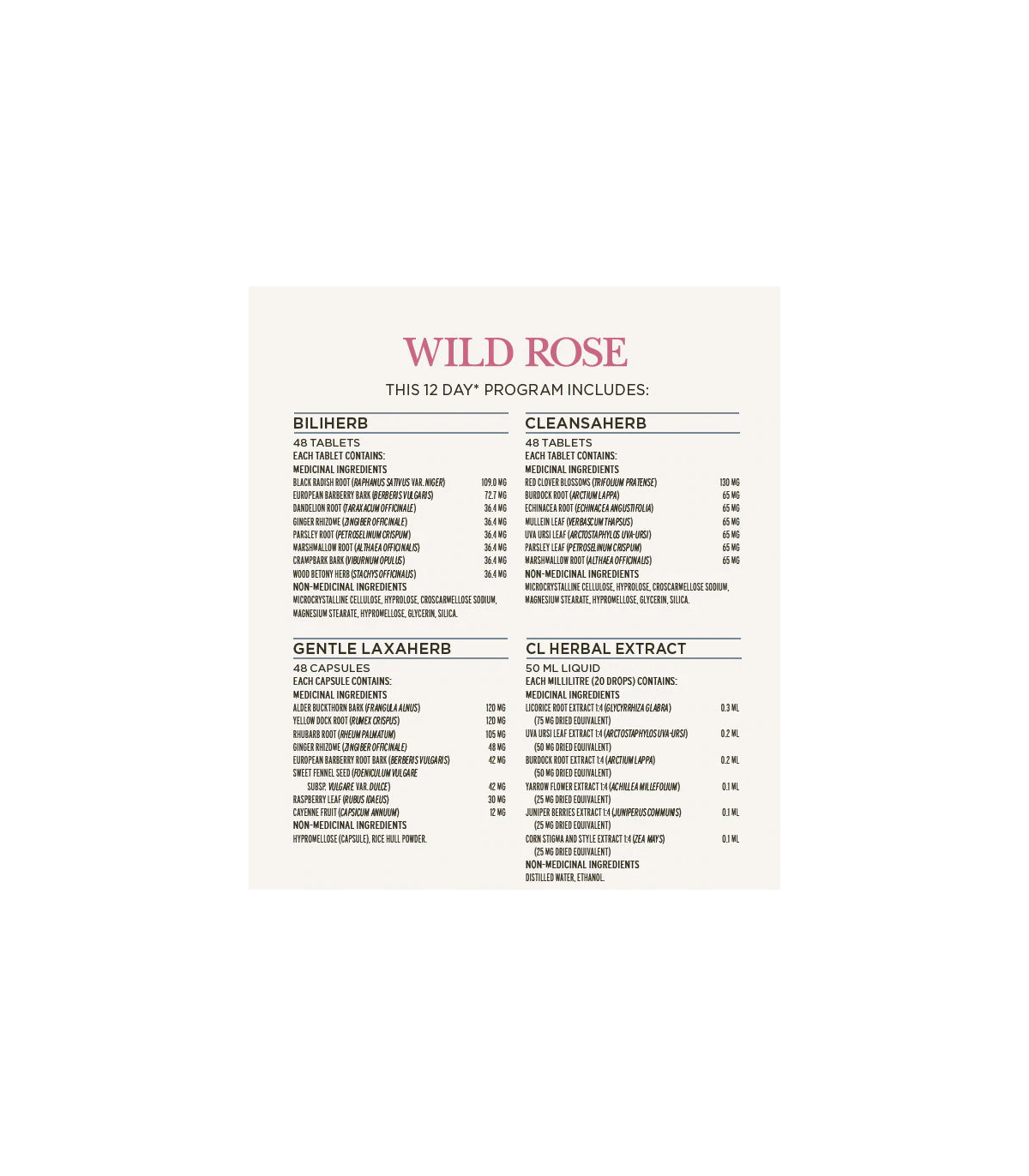 Wild Rose Gentle D-Tox Program 1 Box Kit | 每天不同折扣, 全网最低价格 | 种类齐全的保健品店铺 VITASHOP, 只有你想不到, 没有你买不到 !