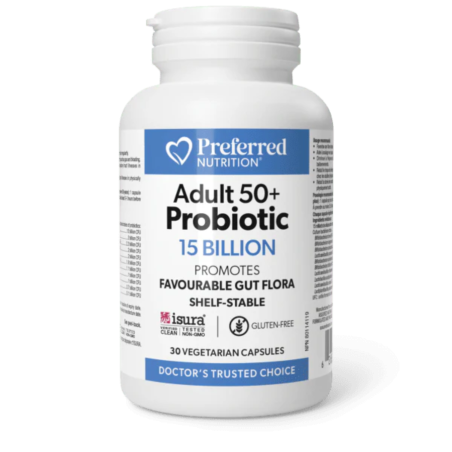 Preferred Nutrition Adults 50+ Probiotic 15 Billion Capsules
