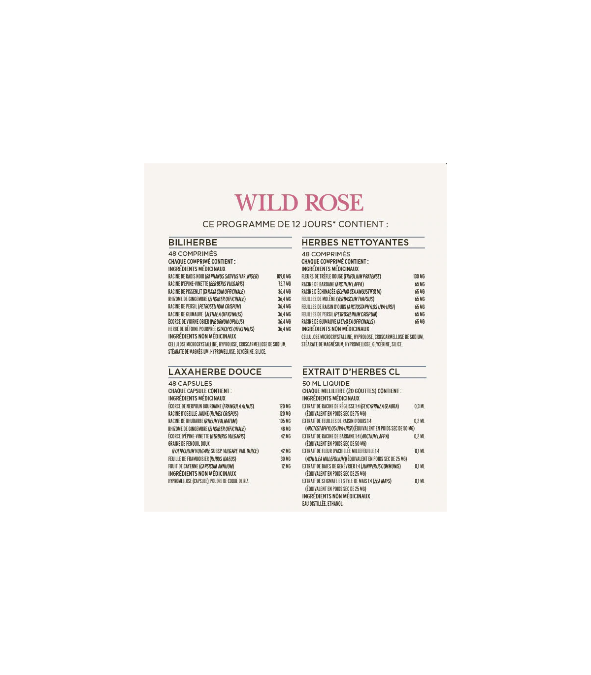 Wild Rose Gentle D-Tox Program 1 Box Kit | 每天不同折扣, 全网最低价格 | 种类齐全的保健品店铺 VITASHOP, 只有你想不到, 没有你买不到 !
