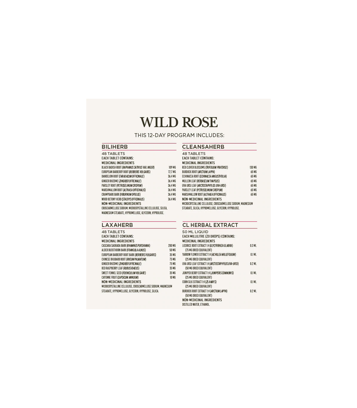 Wild Rose 와일드 로즈 허벌디톡스 프로그램 1박스 키트 | 매일 업데이트되는 특가 상품 | VITASHOP