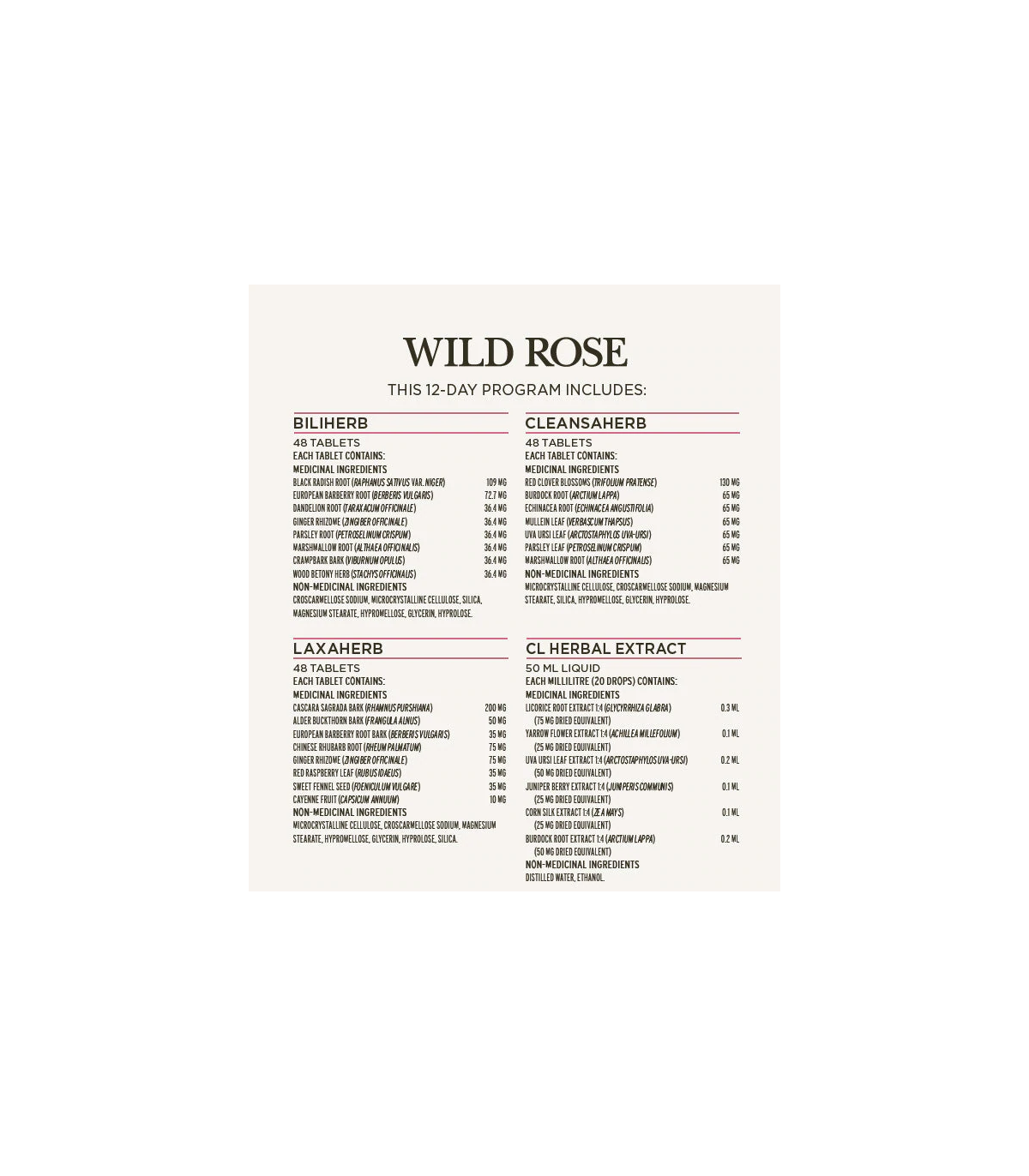 Wild Rose 와일드 로즈 허벌디톡스 프로그램 1박스 키트 | 매일 업데이트되는 특가 상품 | VITASHOP