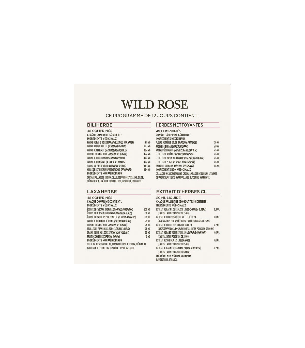Wild Rose 와일드 로즈 허벌디톡스 프로그램 1박스 키트 | 매일 업데이트되는 특가 상품 | VITASHOP