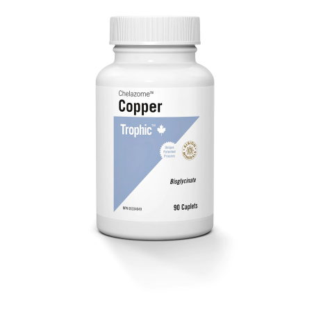 Trophic Vitamins Copper Chelazome 2 mg 90 Caplets | Unbeatable Prices, Daily Deals | VITASHOP
