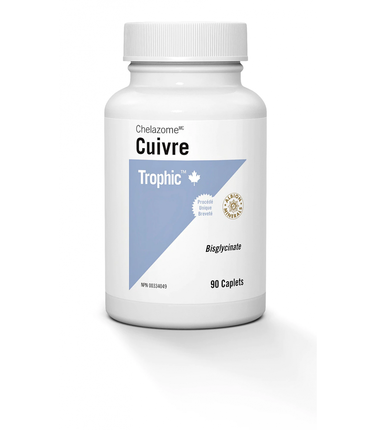 Trophic Vitamins Copper Chelazome 2 mg 90 Caplets | Unbeatable Prices, Daily Deals | VITASHOP