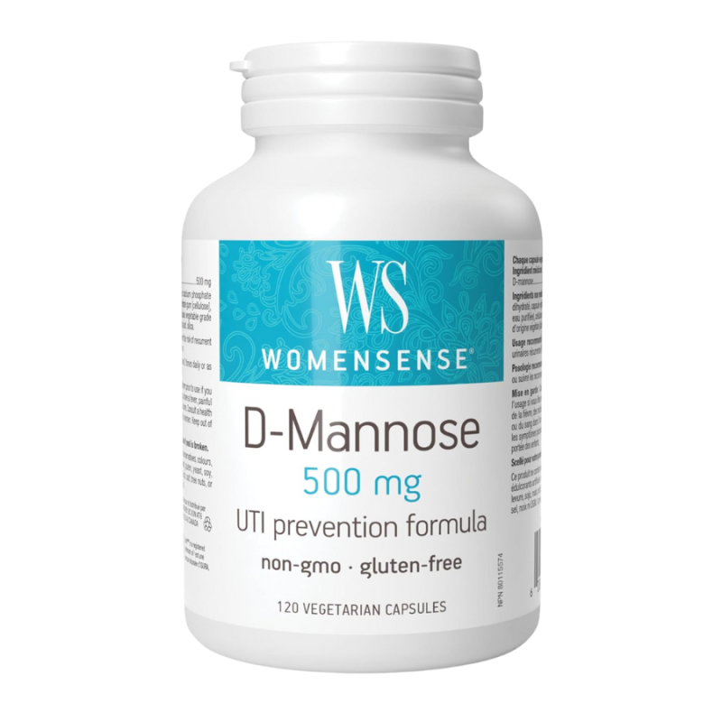 WomenSense D-Mannose 500 mg 120 Vegetarian Capsules | Unbeatable Prices, Daily Deals | VITASHOP