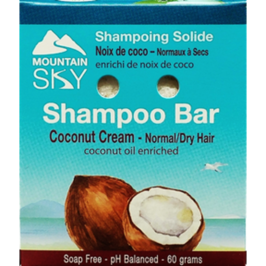 Mountain Sky Coconut Cream Shampoo Barr 60g | Unbeatable Prices, Daily Deals | VITASHOP
