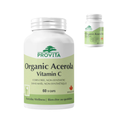PROVITA Acerola Organic Vitamin C 60 Vcaps | Unbeatable Prices, Daily Deals | VITASHOP
